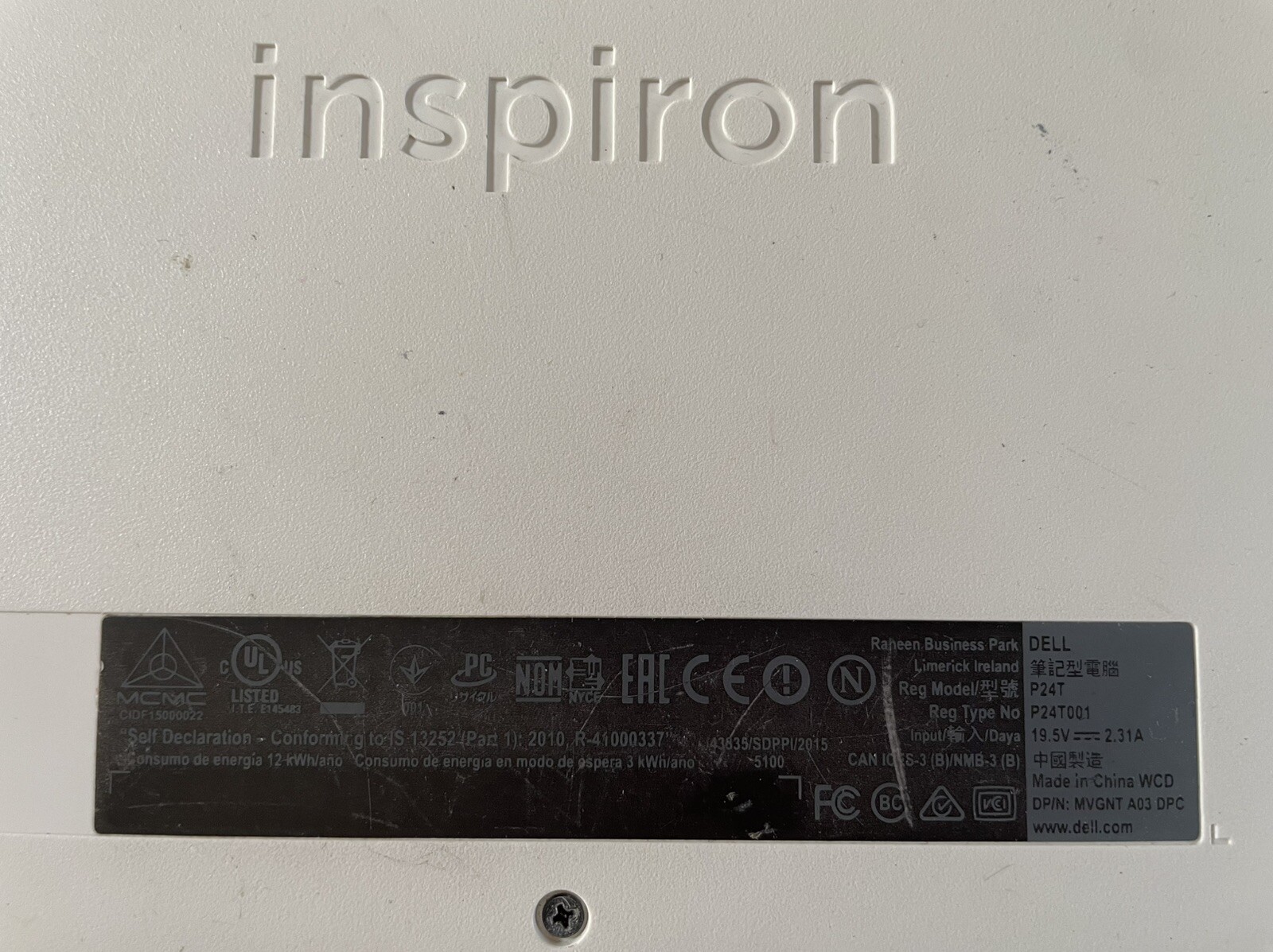 Dell Inspiron P24T Laptop notebook Computer *Parts Only, Read DESC.*