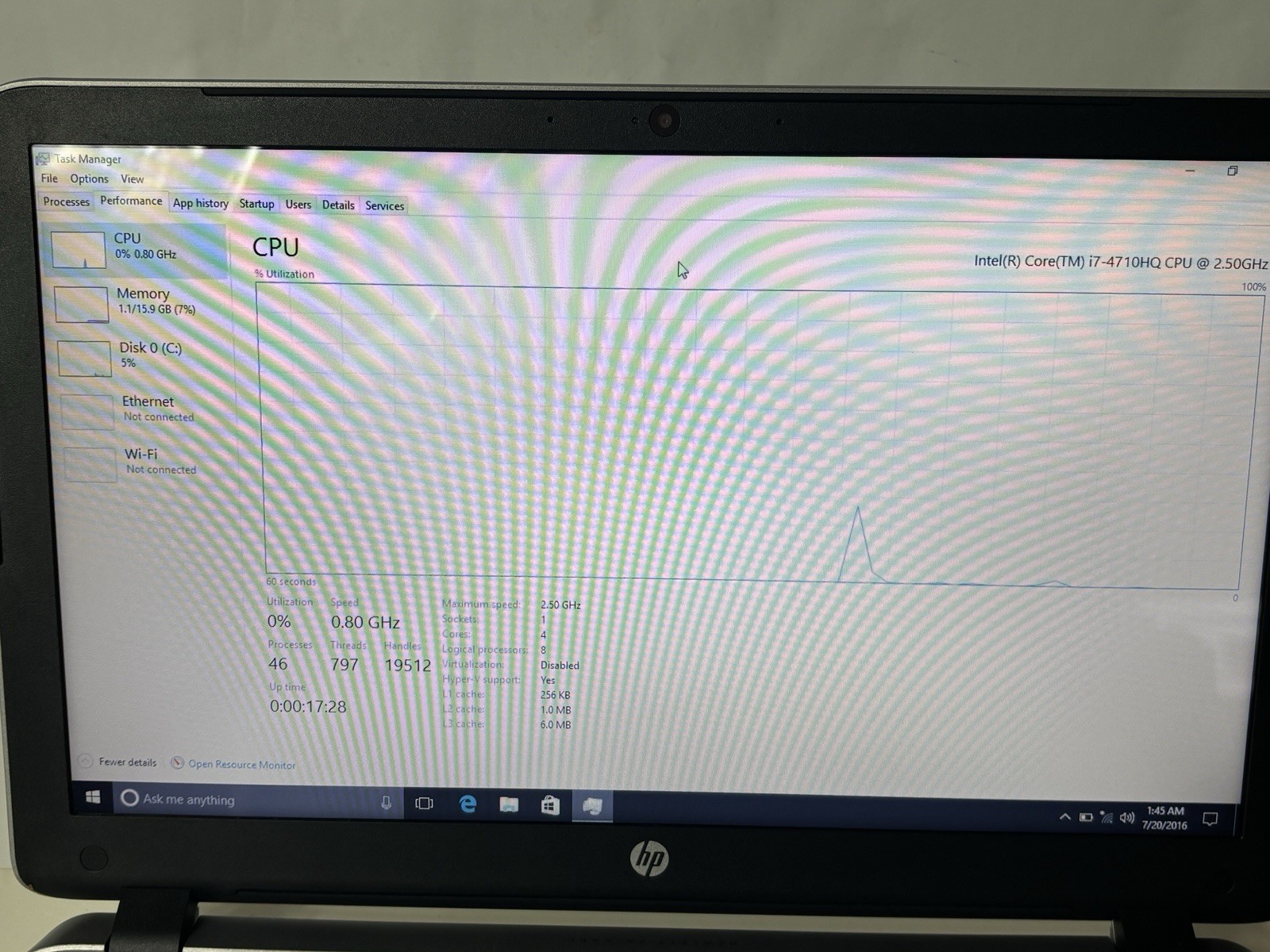 HP Envy 15t-k000 15.6″ Laptop i7-4710HQ 2.50GHz 16GB Ram 1TB HDD Win 10 Home
