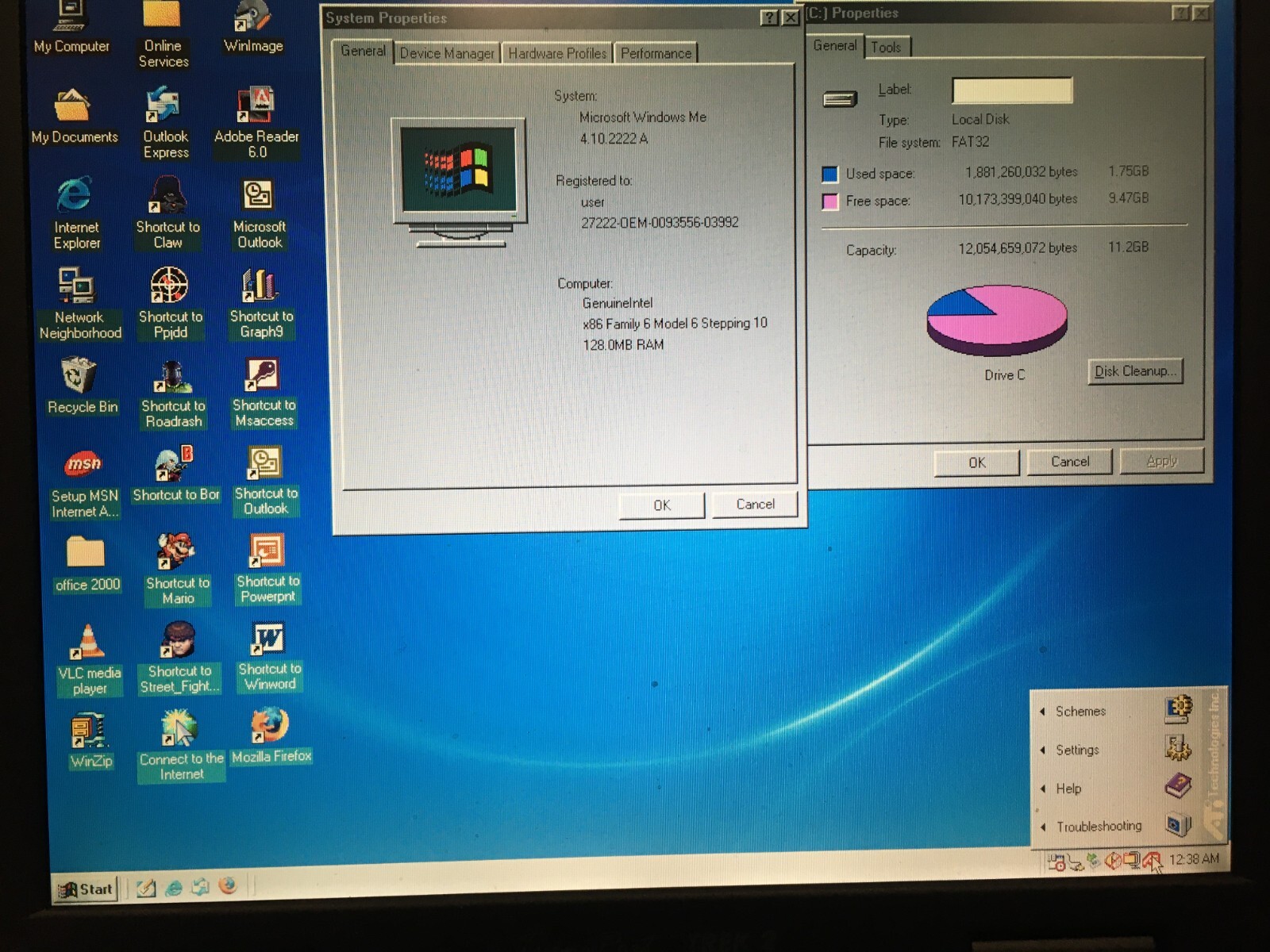 Micron Electronics Laptop Transport Trek 2 AGP 10GB HDD windows 98 ATI RAGE