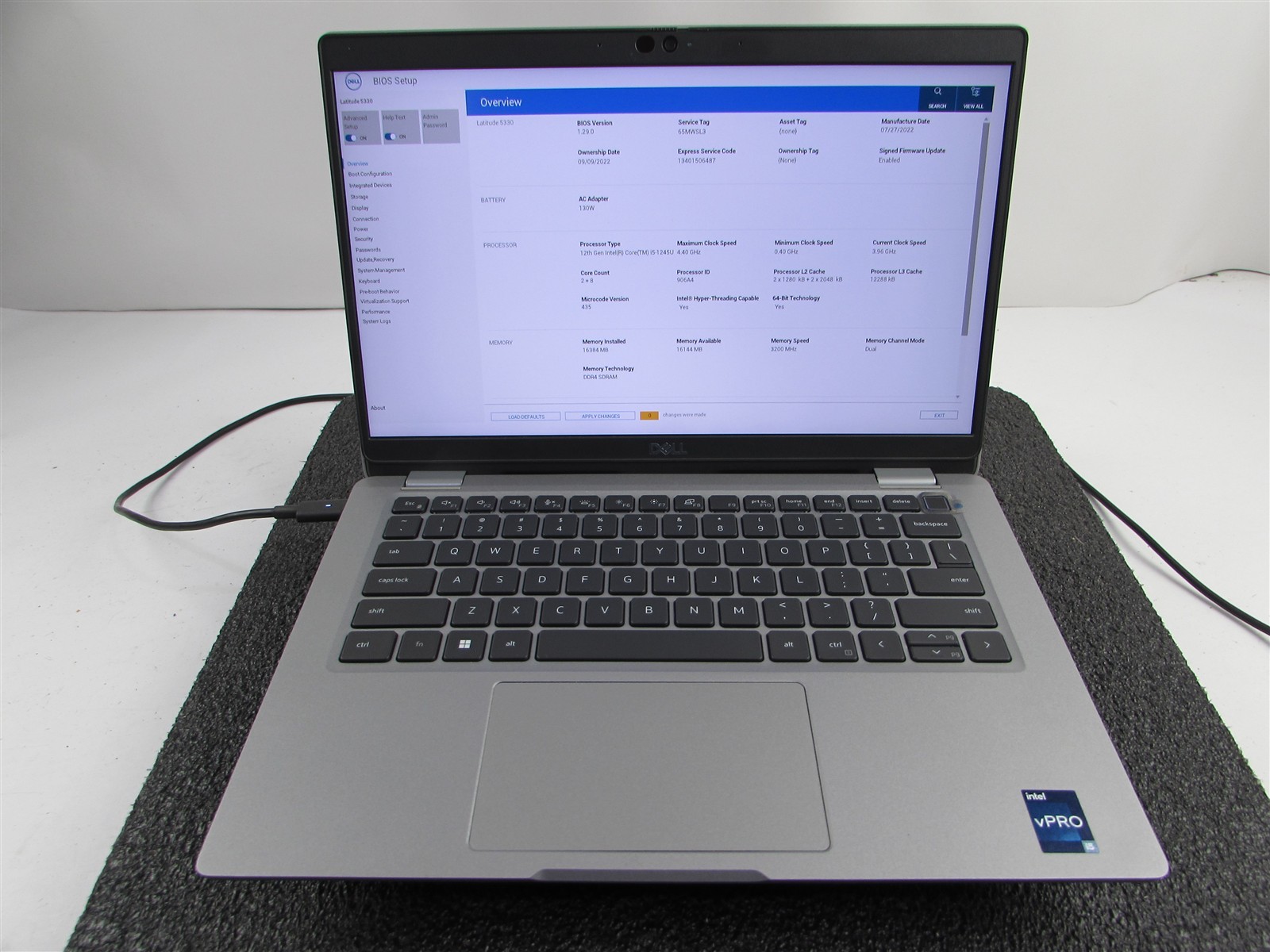 DELL LATITUDE 5330 FHD TOUCHSCREEN I5-1245U 10 CORE 512GB 16GB RAM NO O.S/BATT
