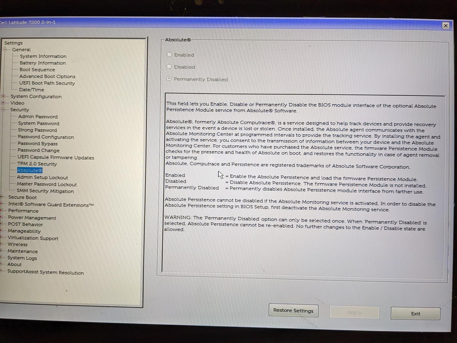 DELL LATITUDE 7200 2-IN-1 i5-8365U @ 1.60GHz, 8GB RAM, NO HDD/OS – (FOR PARTS)