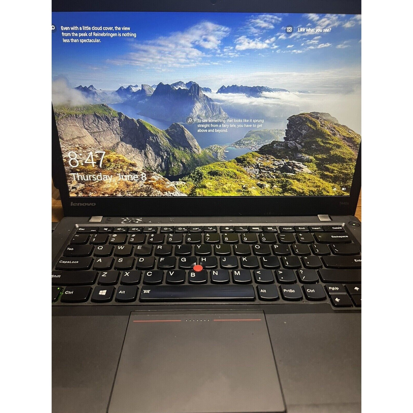 Lenovo T440s Laptop 4th Gen i5 4200u 1.6Ghz 4GB 120GB Windows 10 pro W/ Charger