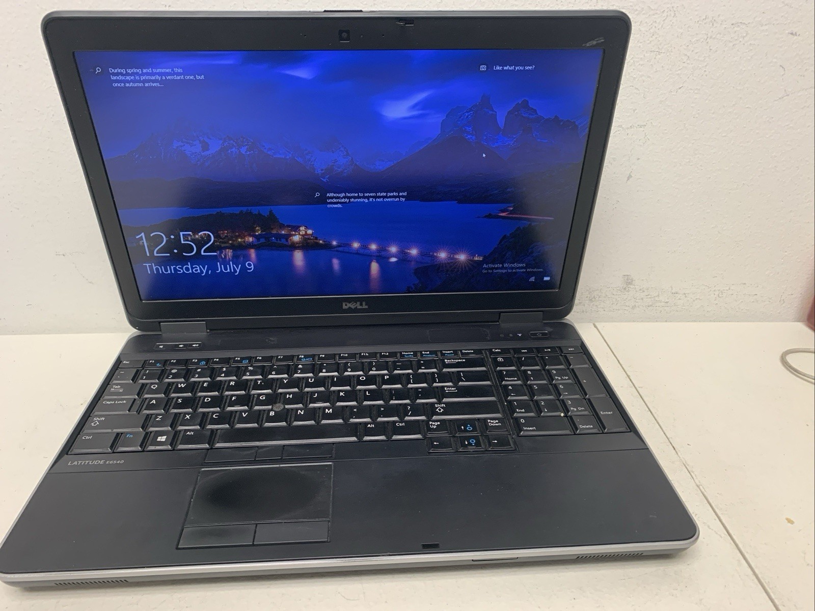 Dell Latitude E6540 Core i5 4310M 2.7GHz 12GB RAM 128gbSSD W10P Wind Not Activat
