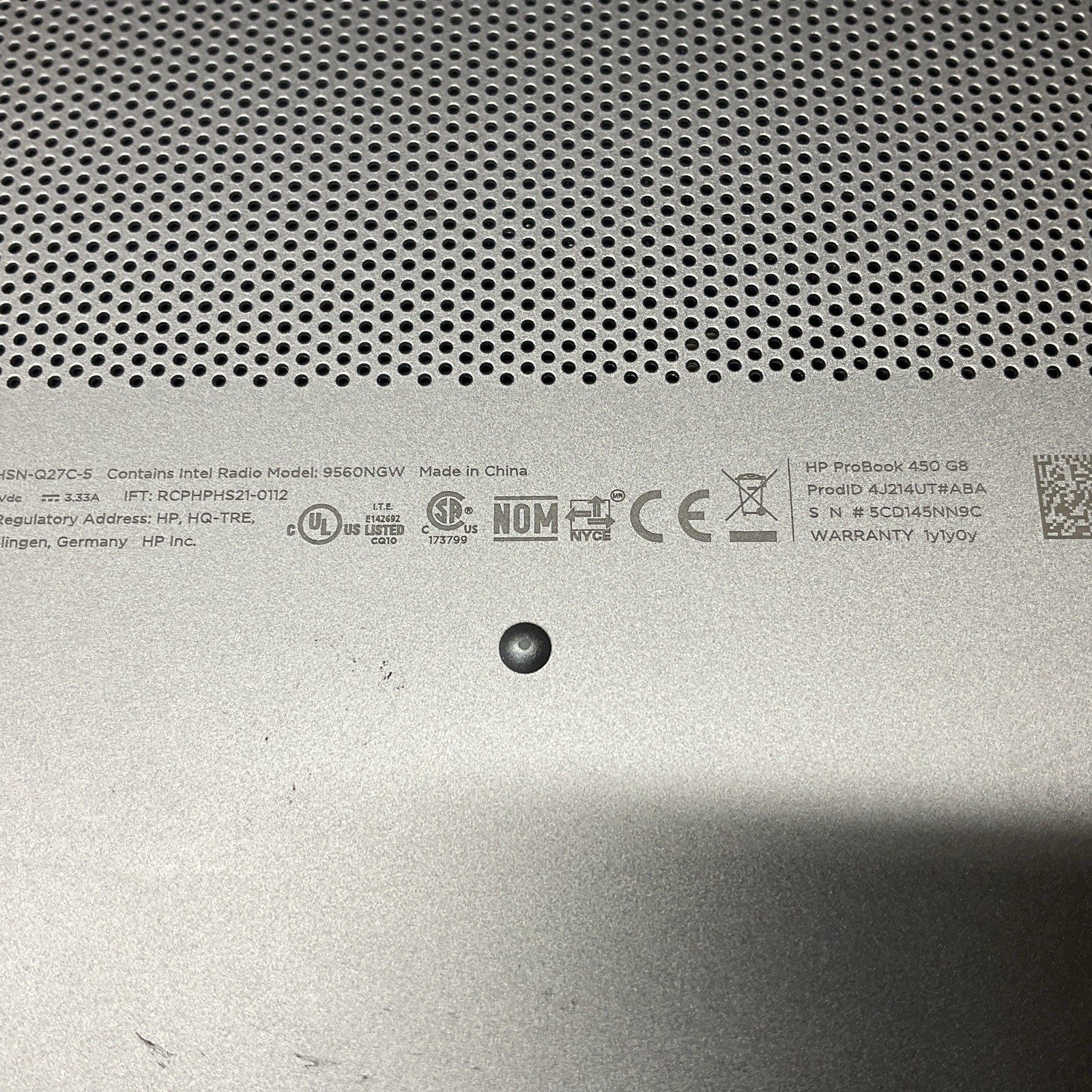 HP ProBook 450 G8 / i5 11th Gen / 16GB RAM / 256GB SSD / Windows 11 Pro / 56F