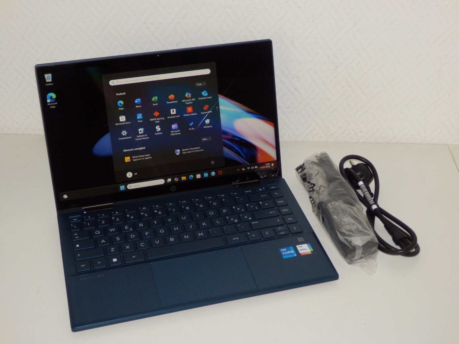 HP Pavilion X360 14-dy, Intel i5-1155G7, 8GB Ram, 256GB SSD, 14″ FHD, Intel Iris