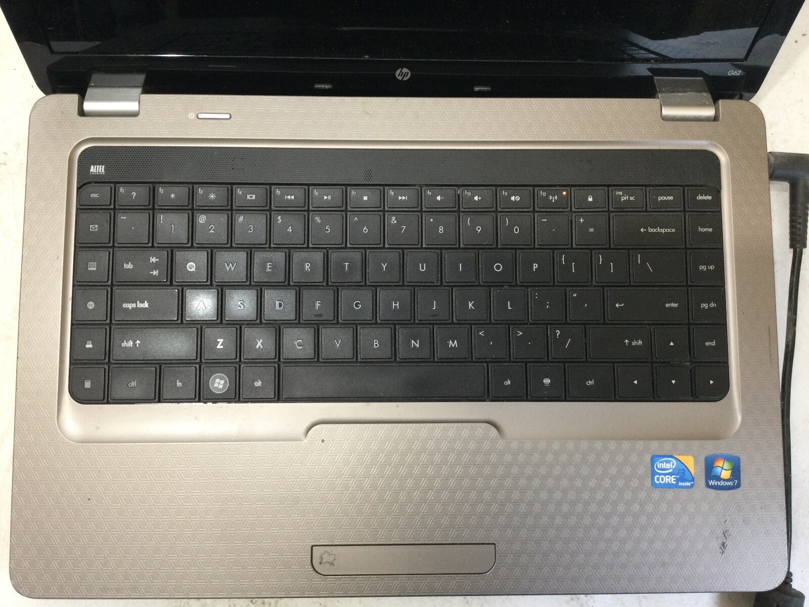 HP G62-a00 NOTEBOOK – INTEL CORE I3 – NO RAM – READ DESCRIPTION – BB !