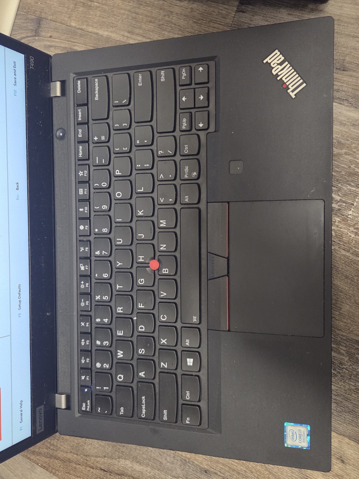 Lenovo ThinkPad T490 Laptop 14-inch Core i7 8th Gen, 16gb Ram, NO SSD
