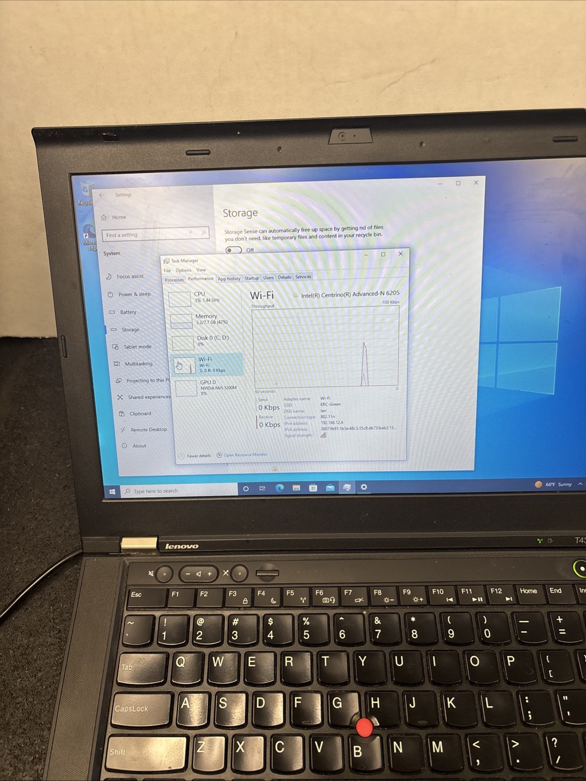 Lenovo ThinkPad T430s Core i7-3520M 2.9GHz 8GB RAM 180GB SSD Windows 10P Webcam