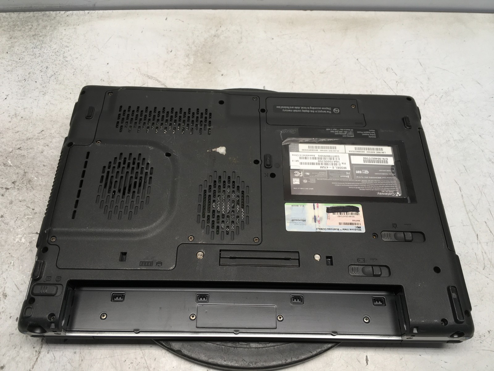 Gateway QA1 E-475M Intel Core 2 Duo T7500 2200MHz 2 GB NO HDD