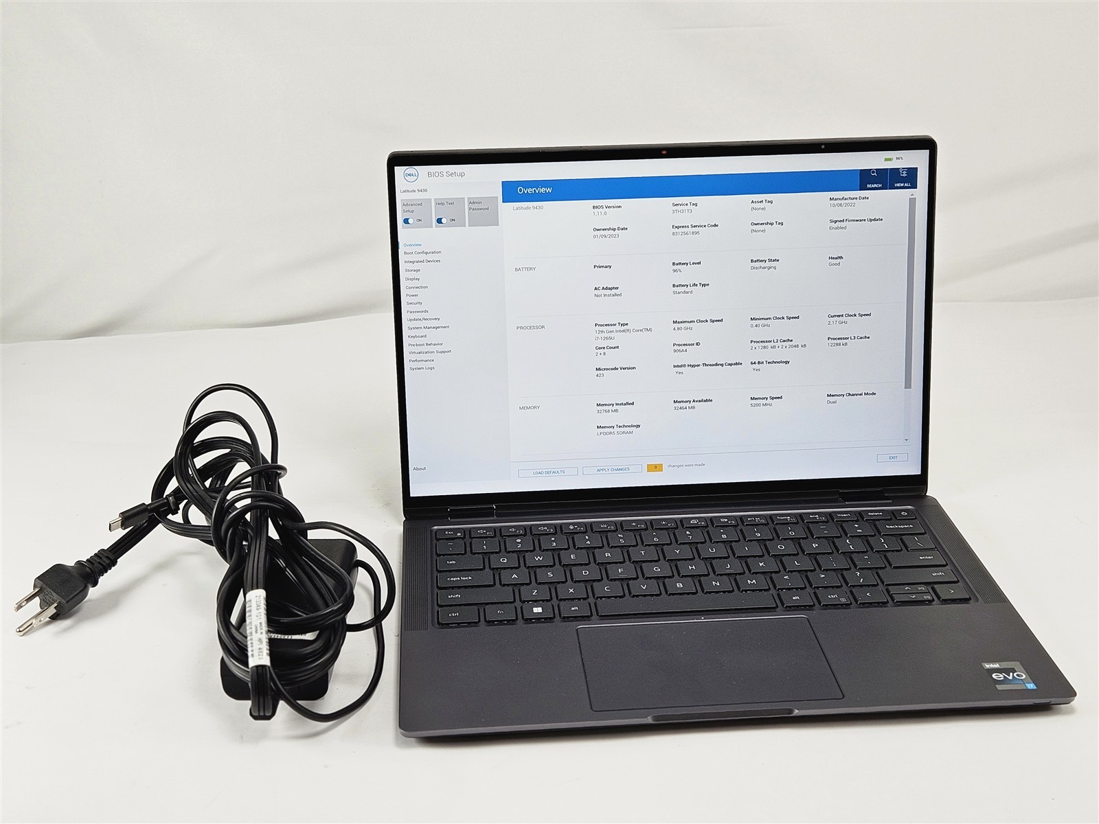 Dell 14″ Latitude 9430 Intel Core i7-1265U 32GB 512GB SSD Laptop Convertible