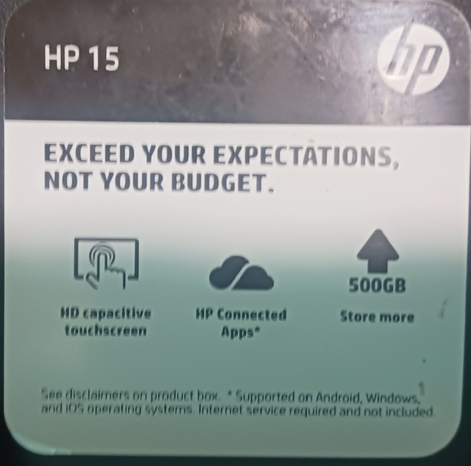 HP Envy E All In One Series Touch Screen Laptop Computer / 15 Inch Screen