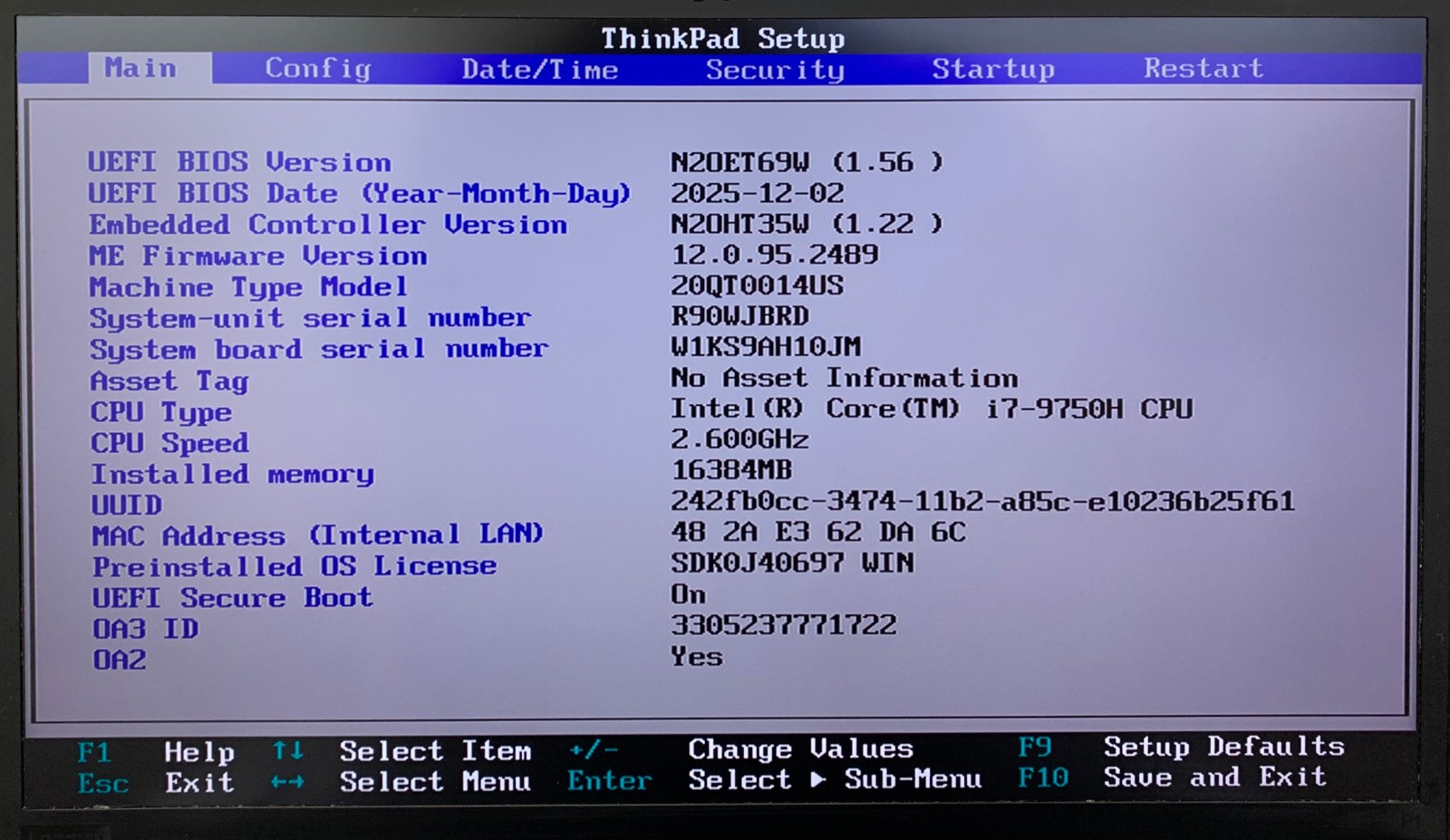 Lenovo ThinkPad P1 Gen 2 4K 15.6″ Laptop i7-9750H 16GB RAM 512GB NVMe w/Adapter