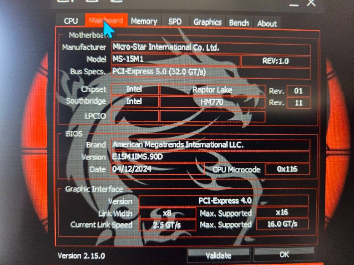 MSI Vector 16 HX A13VHG-464US 16″FHD+ i9-13980HX 1TB SSD 32GB RTX 4080 12GB