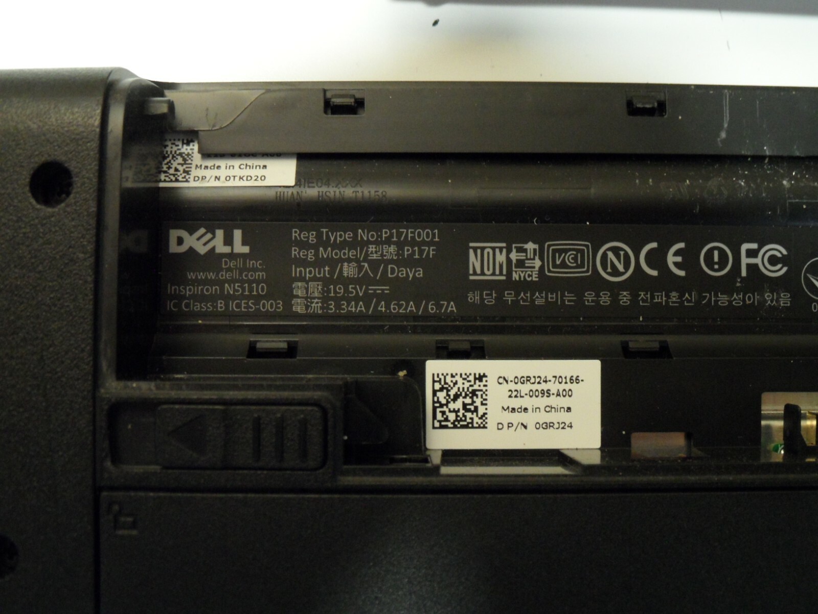 Dell Inspiron 15R N5110 Laptop 4 Parts Booted Windows 500GB Hard Drive Wiped *