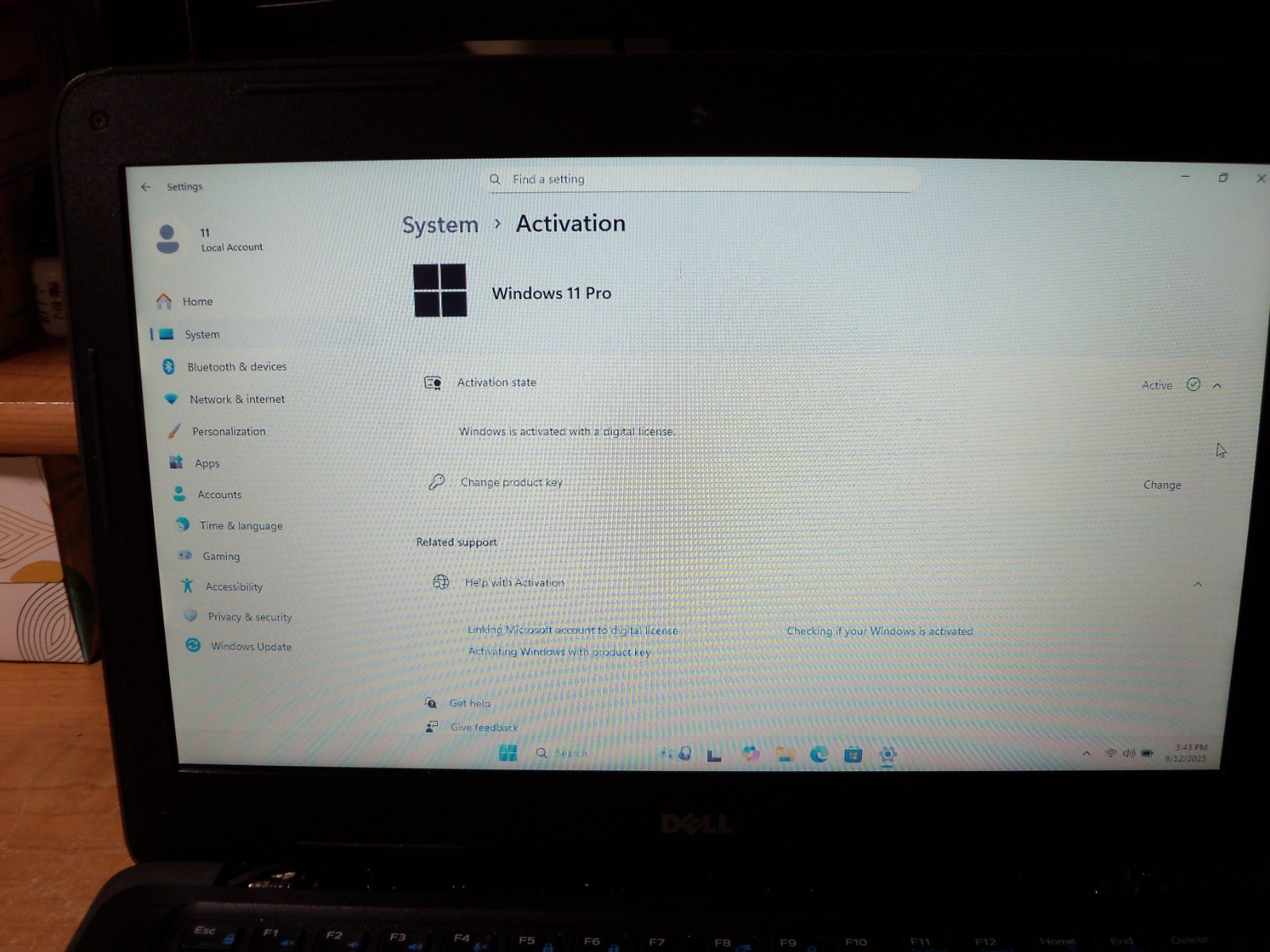 Dell Latitude 3380 13″ Laptop 4GB RAM 120 GB SSD Windows 11 Pro No AC Ada. Read