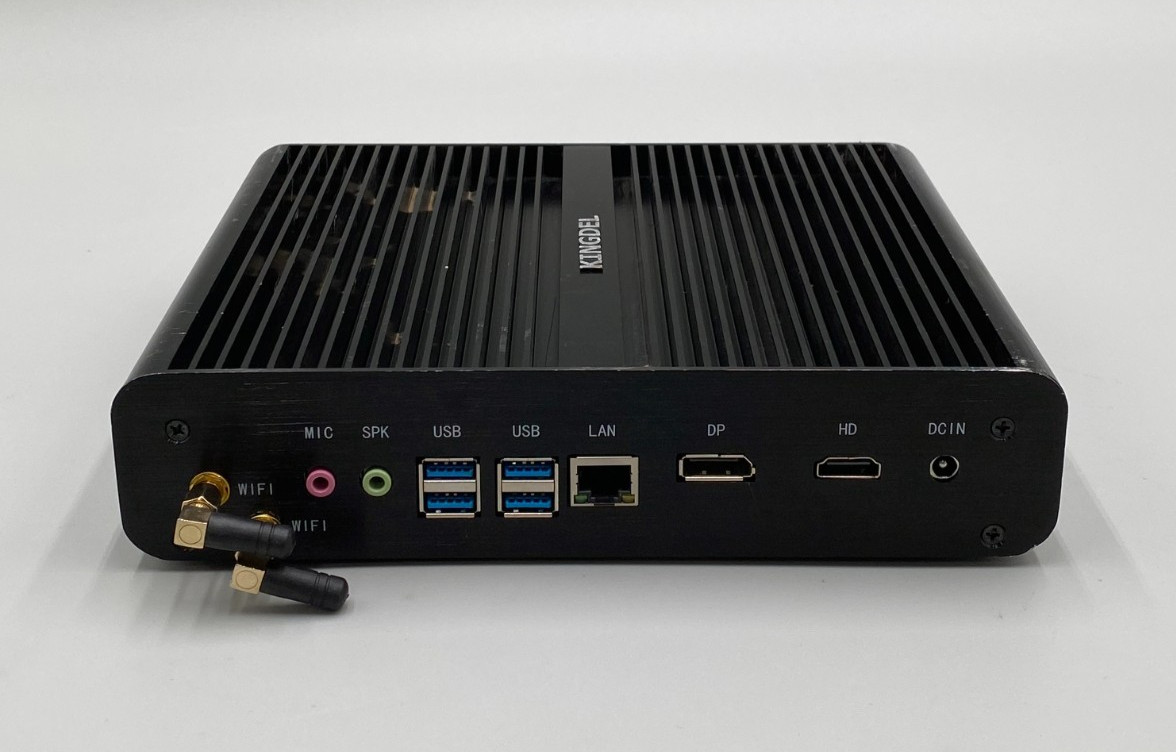 Kingdel Fanless Industrial Mini PC Custom Build i7-8565U 256GB SSD 16GB DDR4 B-