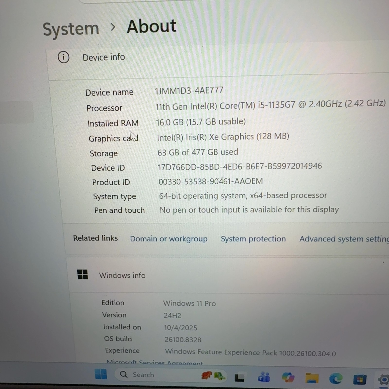 Dell Vostro 3400 Laptop i5-1135G7 16GB RAM 512GB SSD Windows 11 Pro
