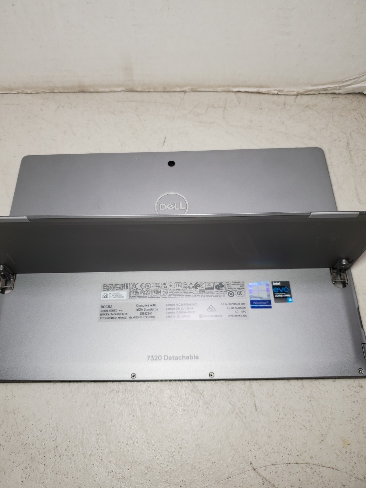 Dell Latitude 7320 Detachable I5-1140G7 8GB No SSD/OS! NO KEYBOARD BIOS PW! #69