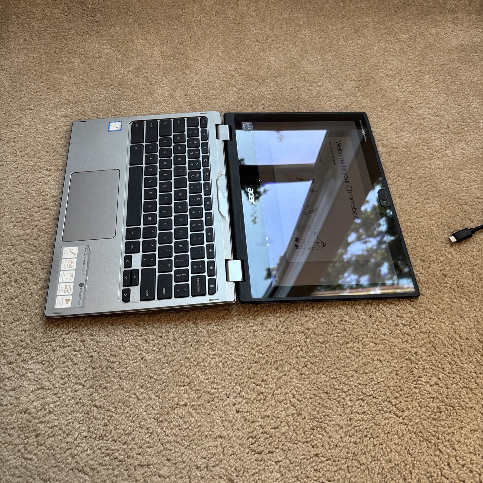 Acer Chromebook Spin 11 CP311-1H-C2DV 11.6″ Celeron 32GB 4GB RAM W/ Travel Case