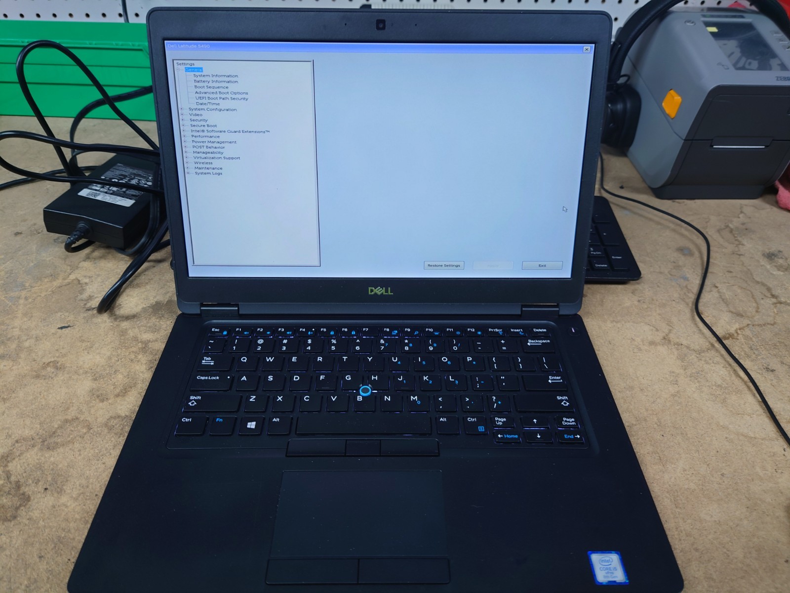 Dell Latitude 5490 14″ FHD i5-8350U 4GB RAM No OS/SSD