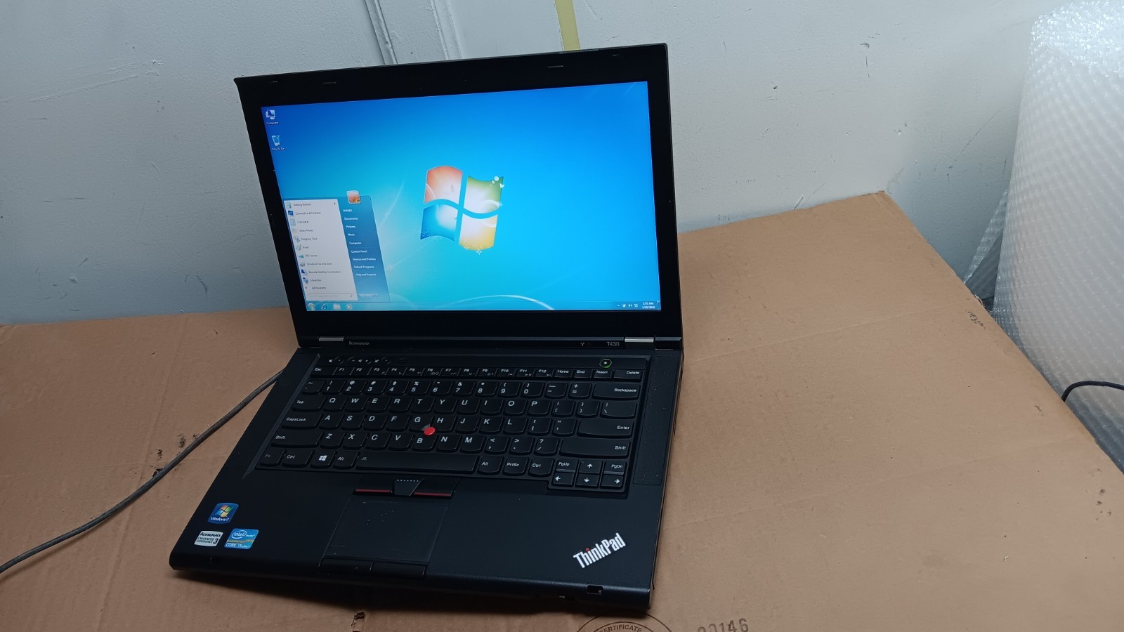 Lenovo Thinkpad T430 Laptop intel Core i5 @ 2.60 GHz 128 GB SSD Windows 7 pro