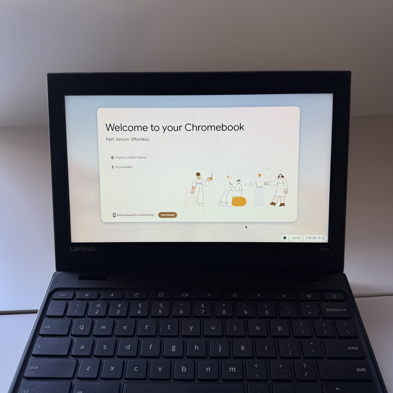 Lenovo Chromebook 100e 81ER 11.6″ Celeron N3350 4 GB RAM 16 GB eMMC with Charger