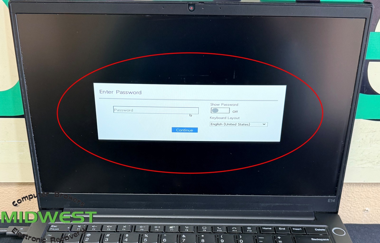 Lenovo ThinkPad E14 i7 11th Gen 16GB RAM No OS/HDD/SSD + BIOS Locked (For Parts)