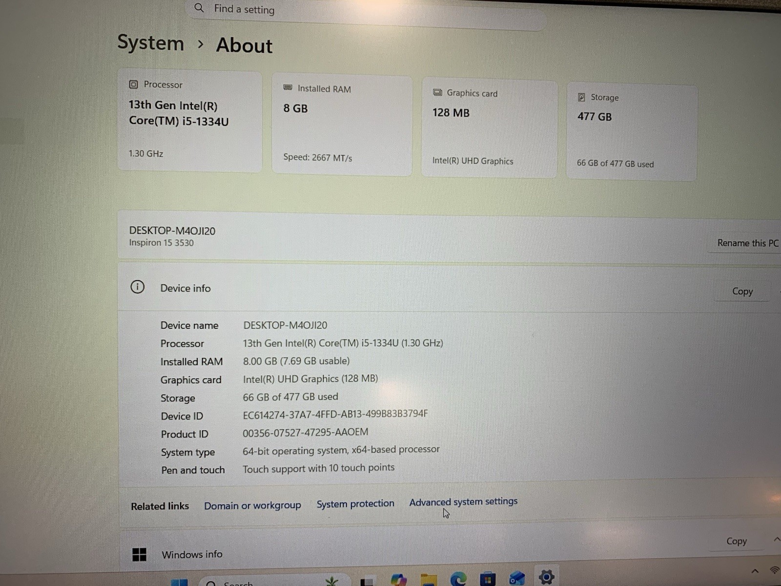 Dell Inpsiron 15 3530 (i5-1334U, 512GB SSD, 8GB RAM) Laptop