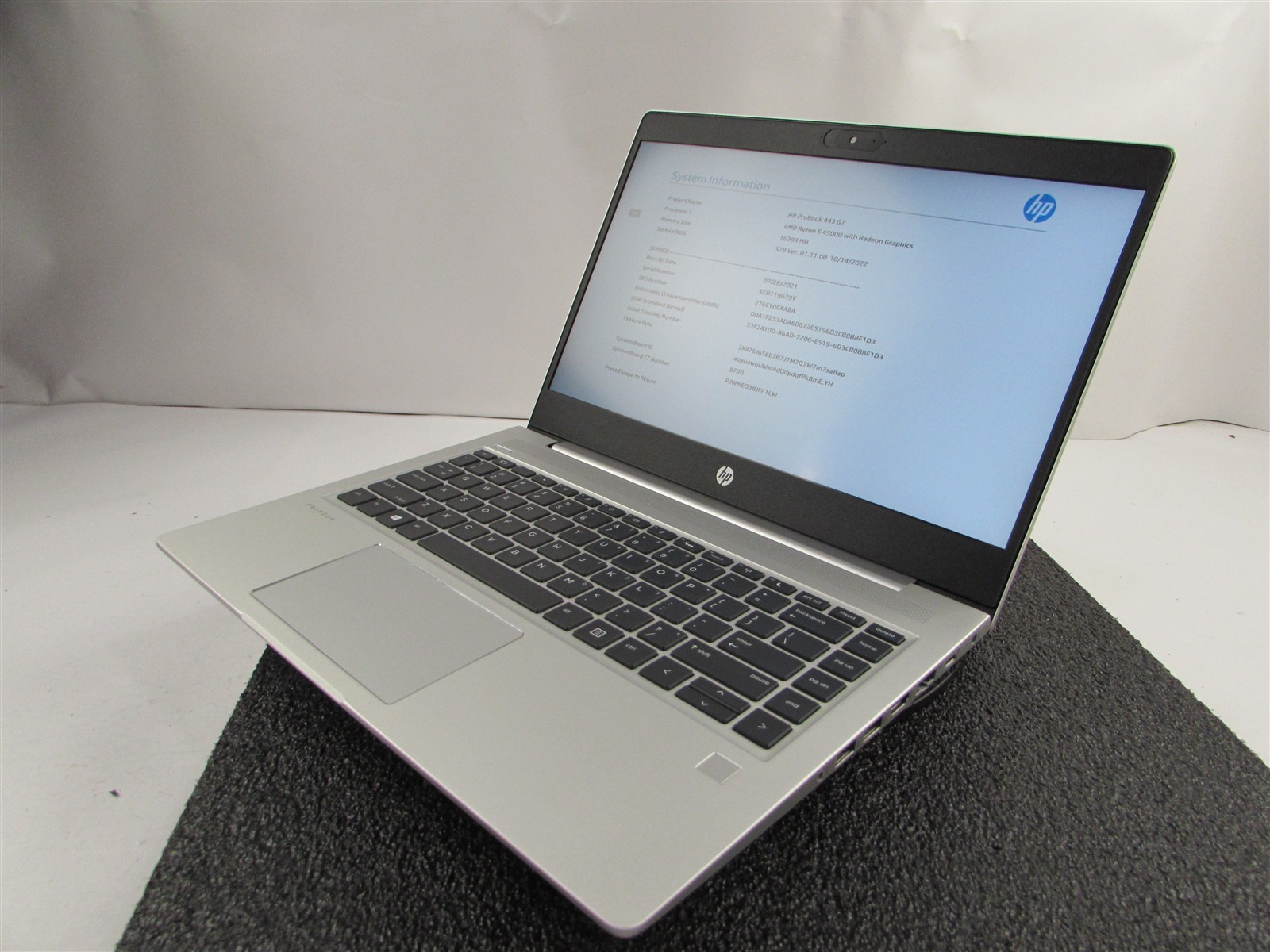 HP PROBOOK 445 (G7) 14″ FHD AMD RYZEN 5 4500U 512GB SSD 16GB RAM AMD GPU NO O.S