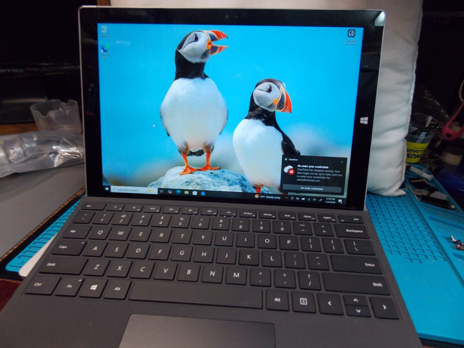 USED Surface Pro-3 1631 12” i7-4650U 8GB RAM 128GB SSD works.