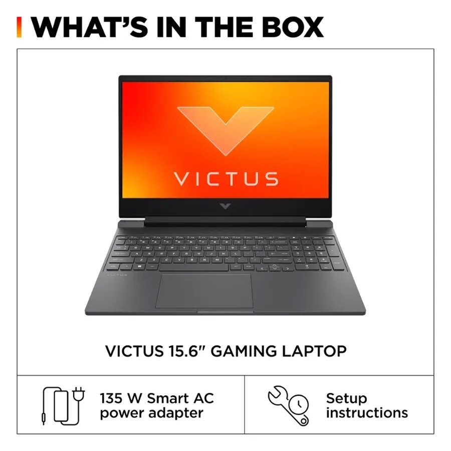 HP Victus 15.6″ FHD Gaming Laptop R5-7535HS 8GB 512GB RX 6550M Backlit Win11 PRO