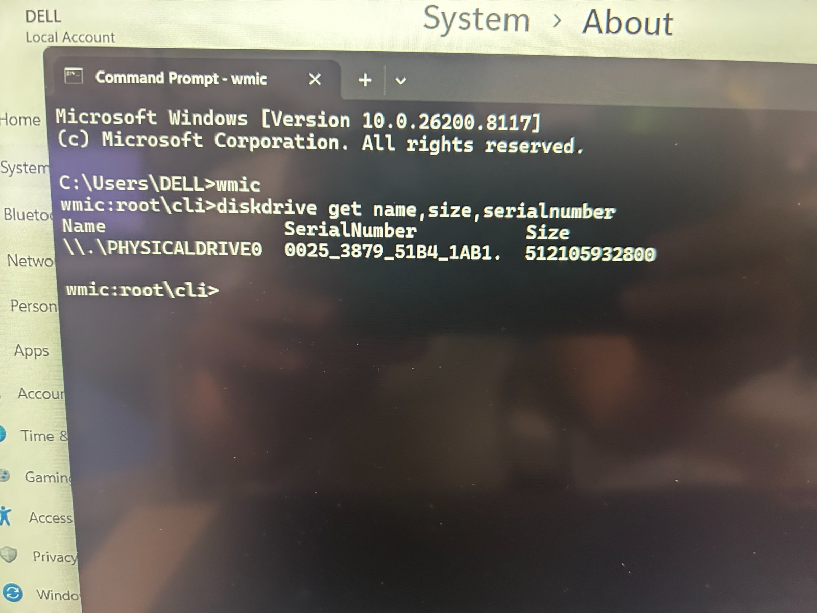 DELL 15 DC15255 G8MK9, AMD Ryzen 7 7730U, 2.00 GHz, 16 GB RAM, 512 GB NVMe SSD