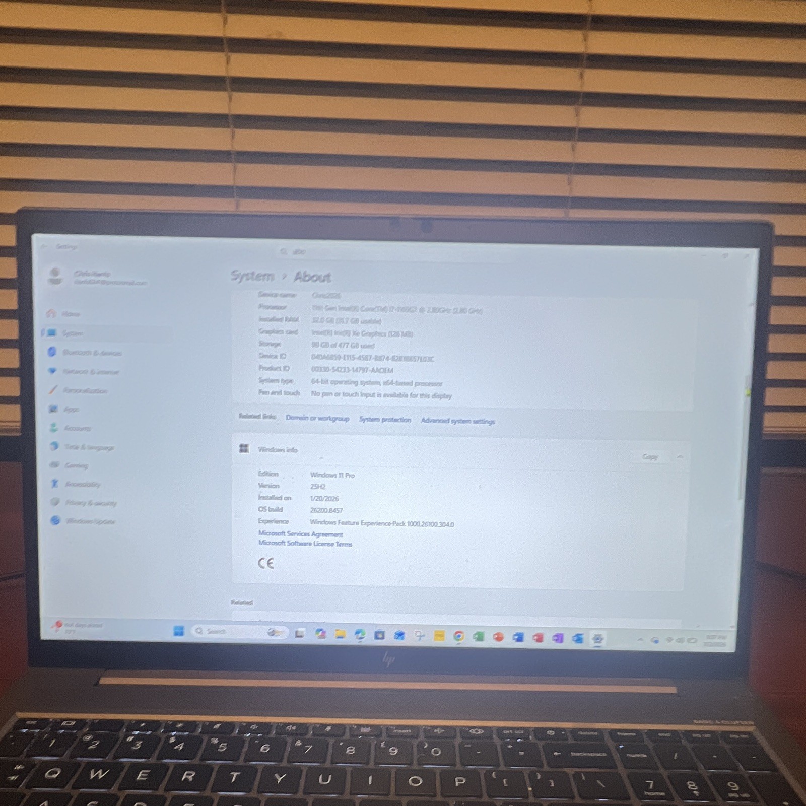 HP ZBook Fury G8 15.6″ i7-1165G7 32GB 477GB SSD Win 11 Pro Silver
