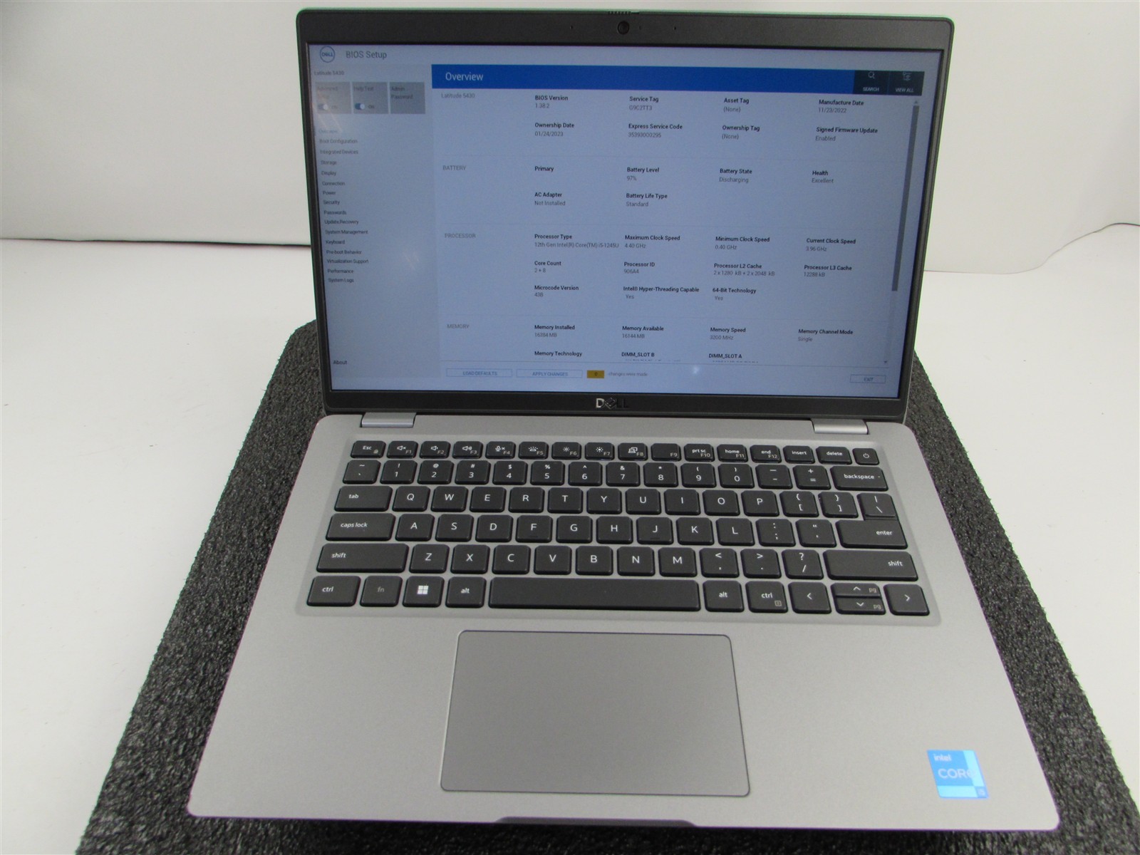 DELL LATITUDE 5430 1920X1080 FHD CORE I5-1245U 512GB SSD 16GB RAM NO O.S