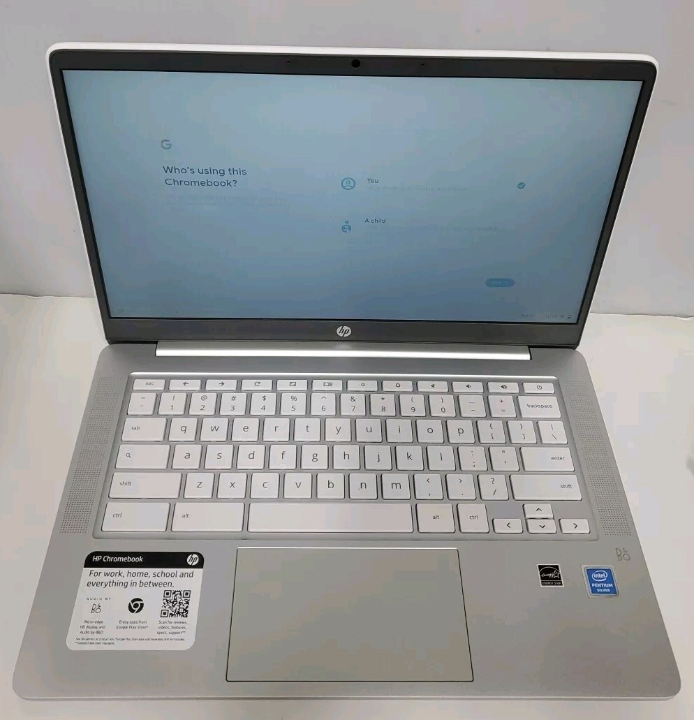 HP Chromebook 14″ 14a-na0122od Intel Pentium Silver N5030 4GB 64GB Ceramic White