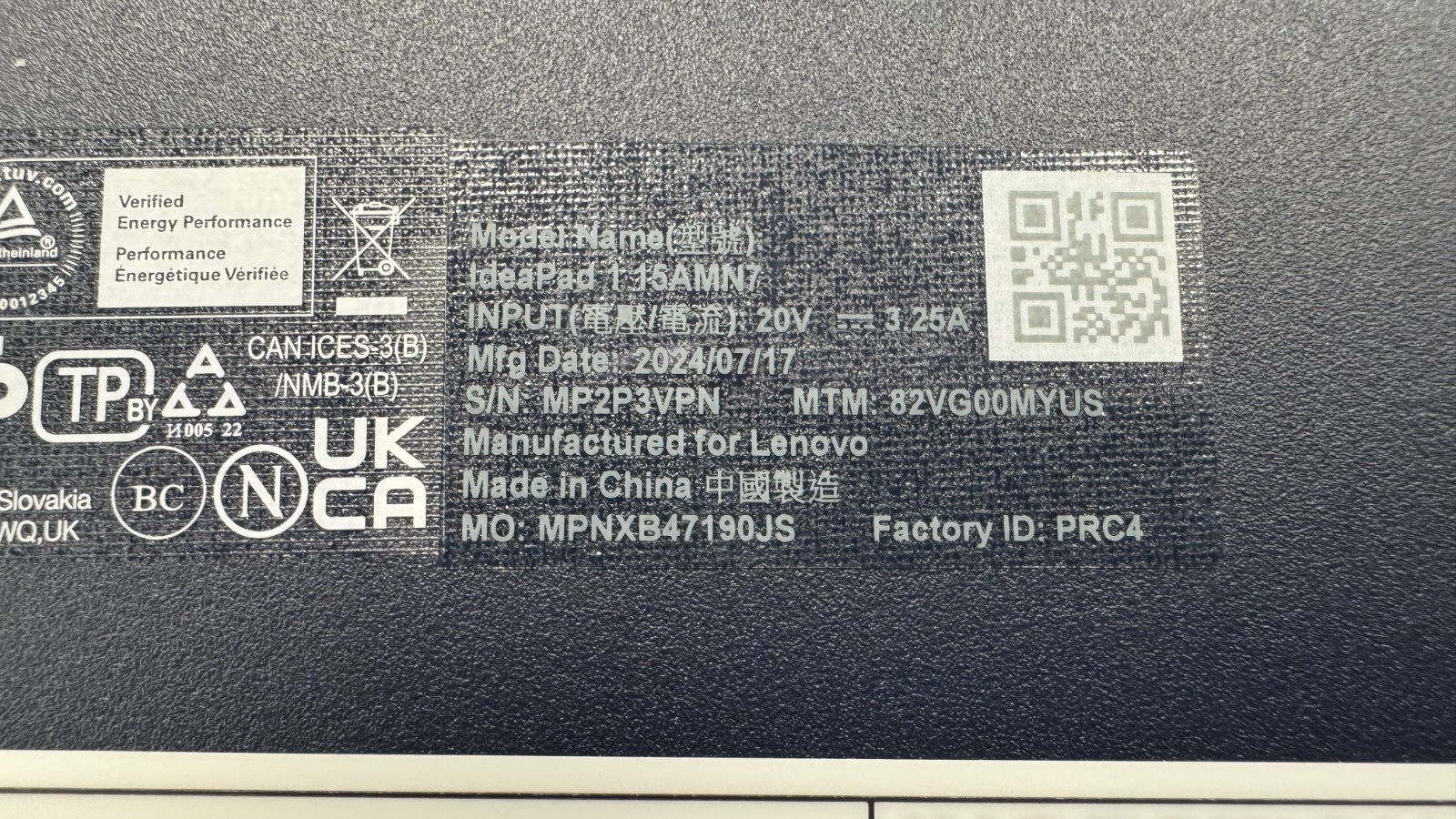 Lenovo IdeaPad 1 SMP2P3VPN (Grade B)