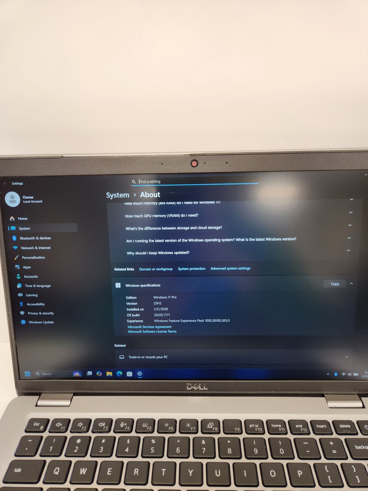 Dell Latitude 5420 Core i5-1135G7, 8GB RAM, 512GB NVME, Win11 *READ #0338