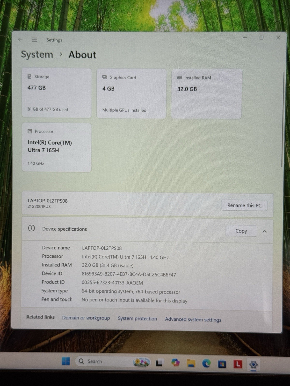 LENOVO ThinkPad P14s Gen 5 WQXGA 2.5k Ultra 7 165H 32GB 512GB SSD RTX 500 Ada