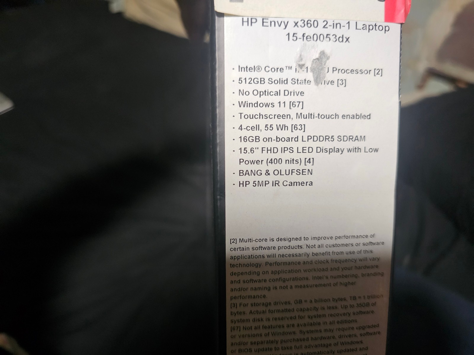 HP ENVY x360 15-fe0053dx 15.6″ FHD Touch i7-1355U 16GB 512GB SSD 2in1