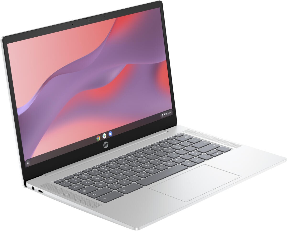 HP Chromebook 14″ HD Pentium Quad-Core N200 4GB 128GB UFS Webcam ChromeOS Silver