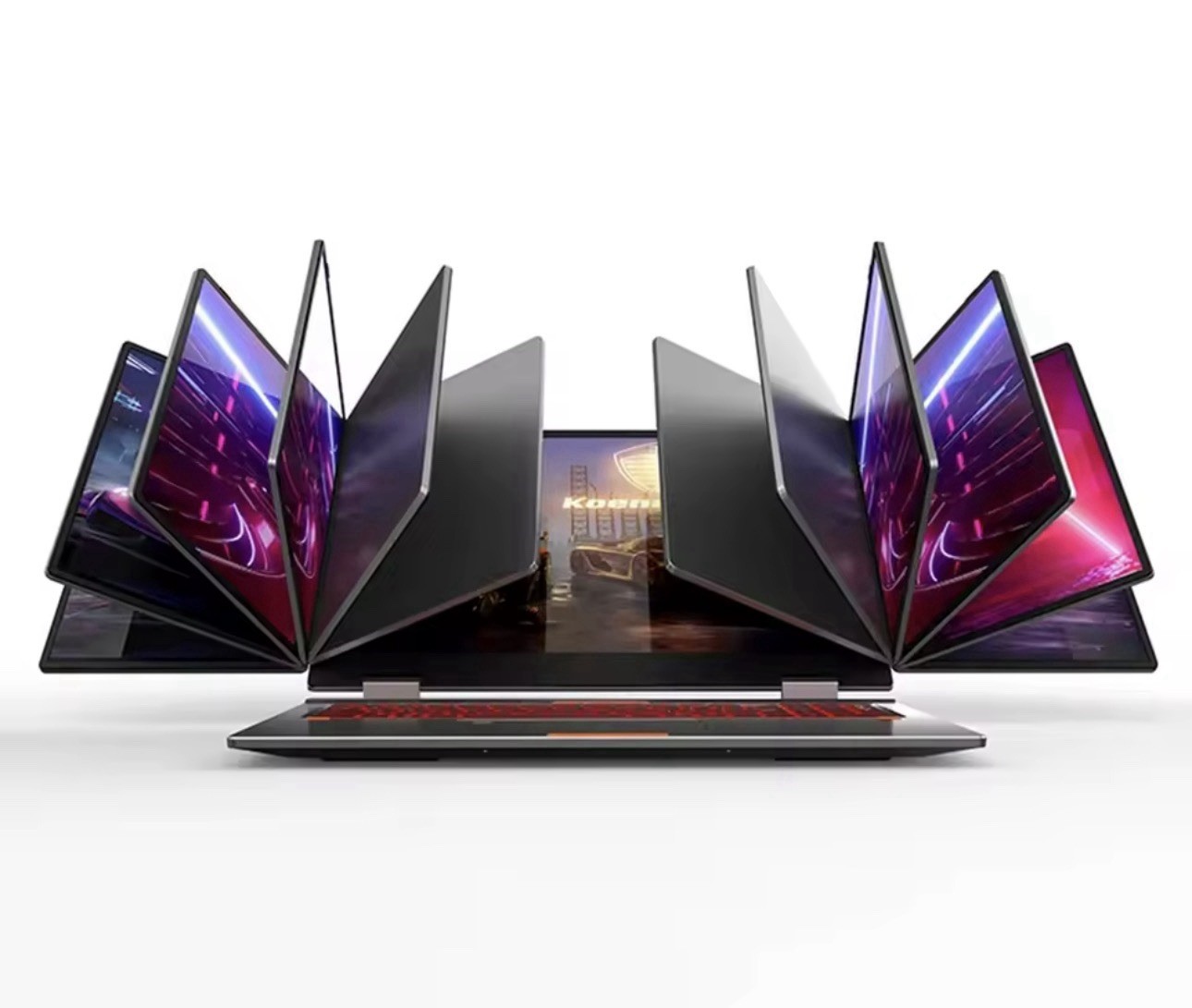 16+2*10.5 Inch Triple Screen Trading Laptop Intel Core i5 1260P 64GB RAM Gaming