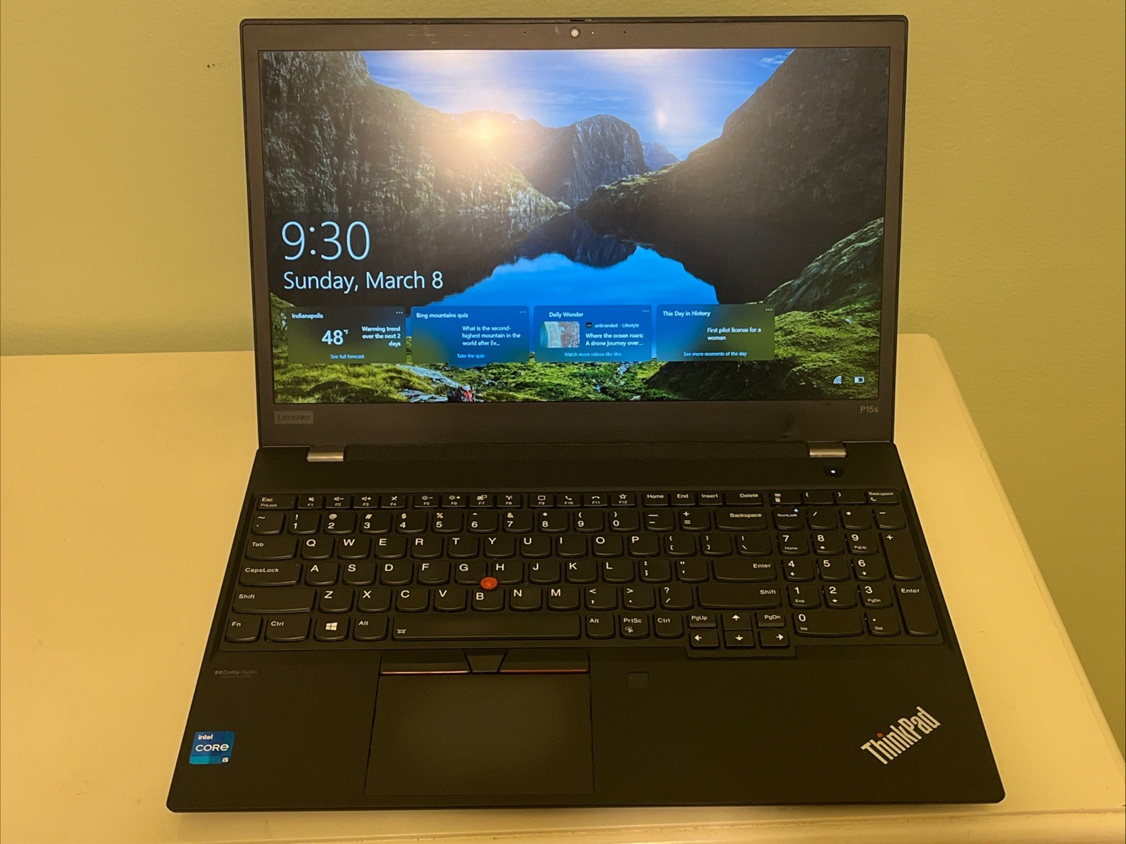 Lenovo ThinkPad P15S Gen 2 i5-1145G7 2.60 GHz 256GB SSD 16GB DDR4 Black /FAIR