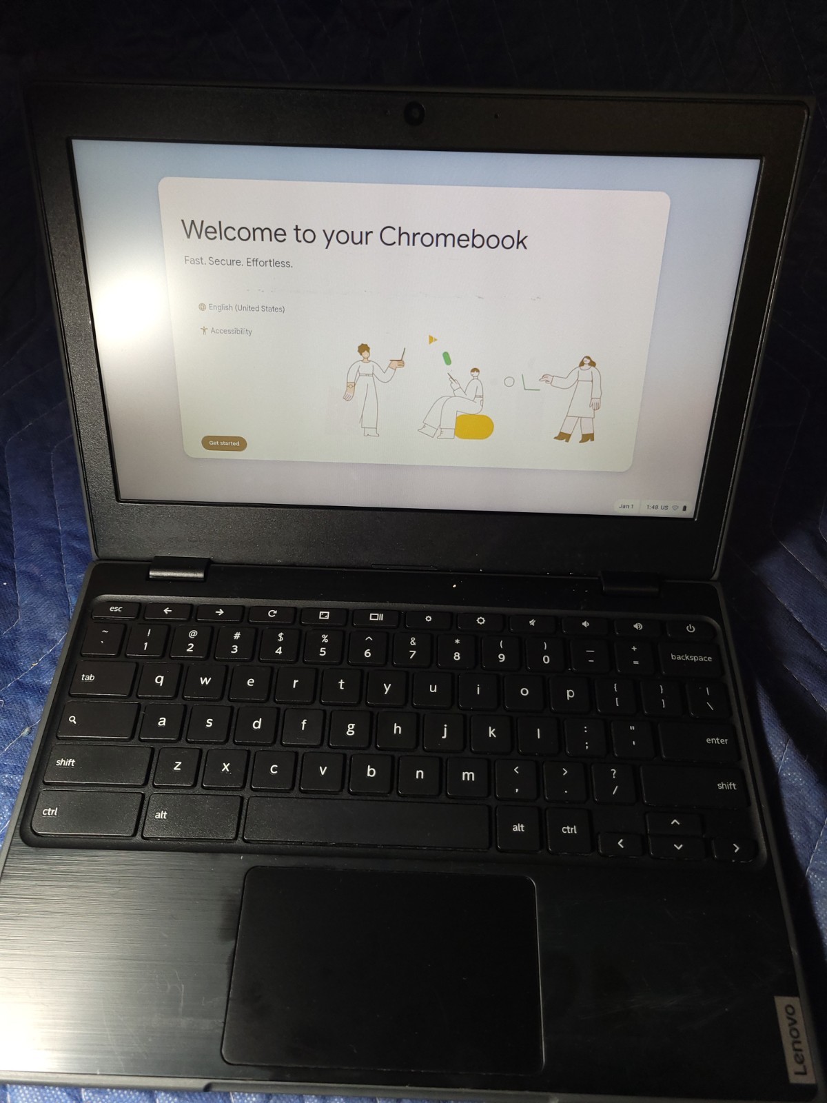 Lenovo 100e Chromebook 2nd Gen MTK 11.6″ MT8173C 4GB 32GB Chrome OS Black
