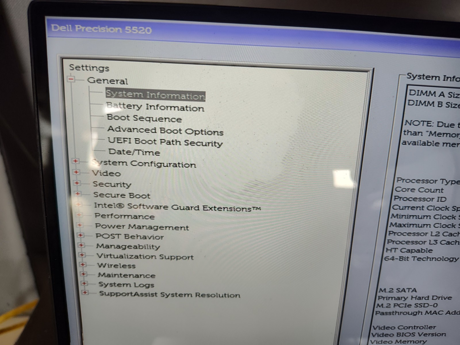 Dell PRECISION 5520 i7, 16GB RAM no ram NVME QUADRO M1200 15.6 IN TOUCH