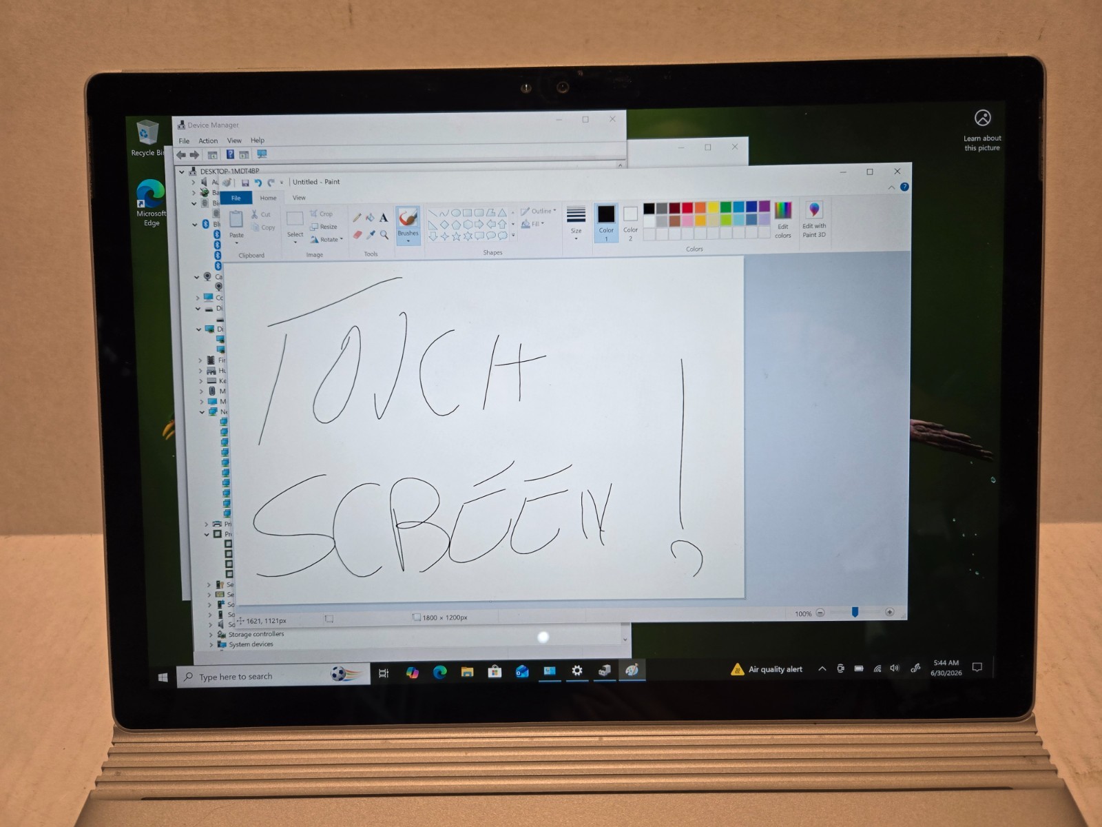 Microsoft Surface Book 13.3″ Touch Laptop Core i7-6600U 8GB 256GB Win10 Nice One