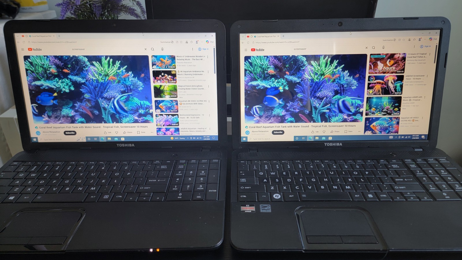 2x Toshiba Satellite C855D Laptop AMD E2-1800 1.7 GHz 8GB RAM 500/300 GB Win 10