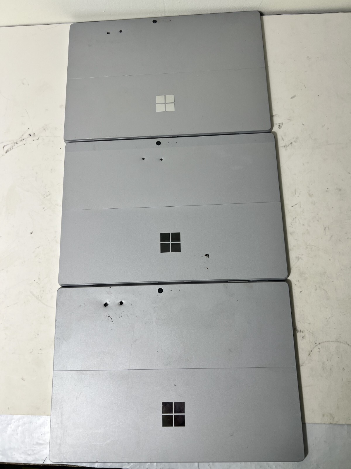 Lot of 3 Microsoft Surface Pro 5 1807 12.3″ 128GB AS-IS For P@rts Repair DRILLED