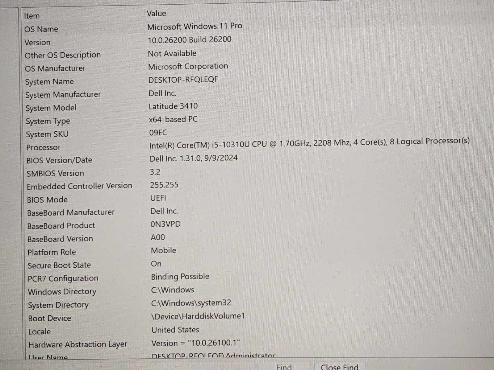 Dell Latitude 3410 14″FHD Intel Core i5-10310U 1.7GHz 8GB 256GB SSD Win11Pro +PA