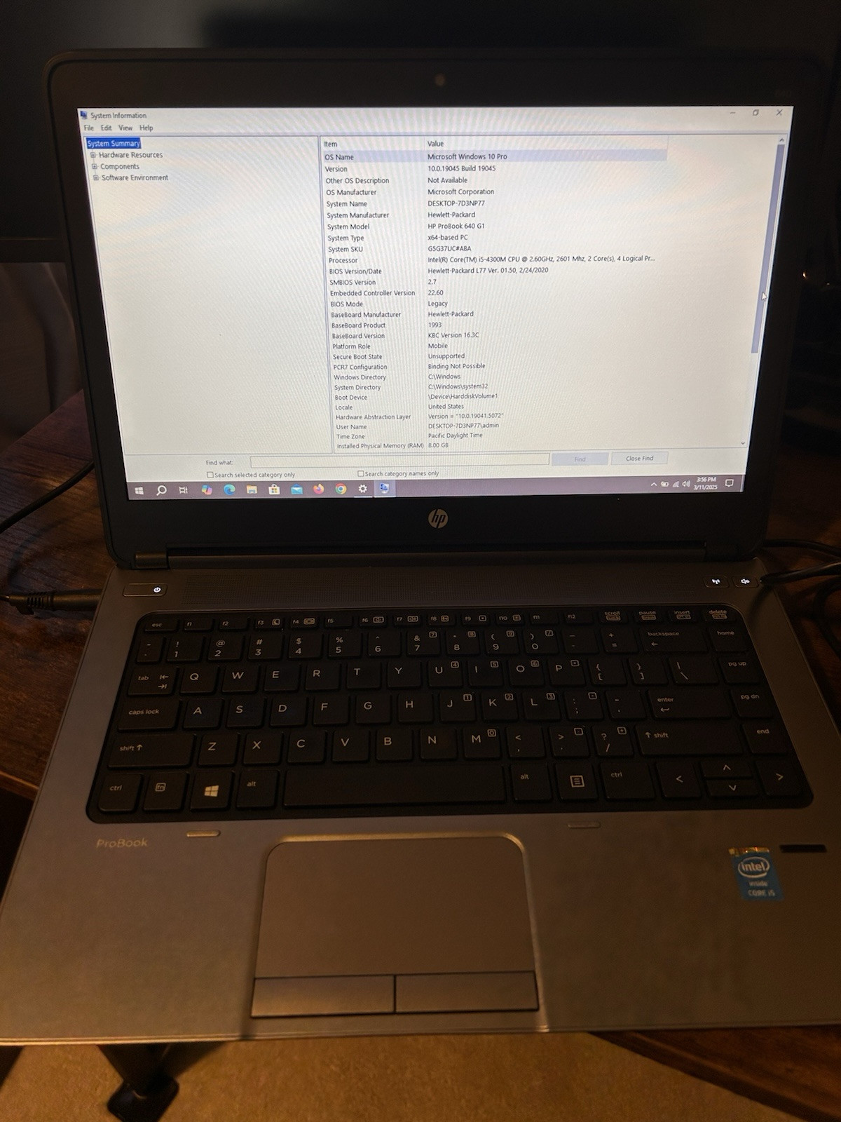 Excellent HP ELITEBOOK 640 G1 Laptop Intel I5-4300M 2.6Ghz 8GB Windows 11 Pro