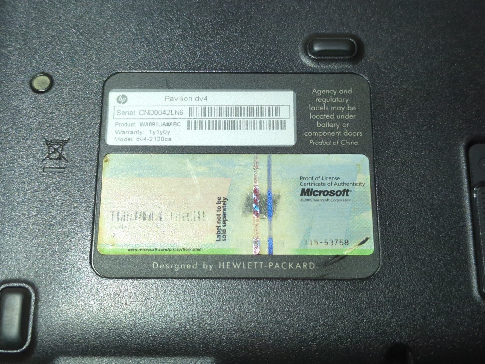 HP Pavilion dv4-2120CA Laptop Athalon M320 4 GB RAM 320GB 14.1″ Radeon HD 4200